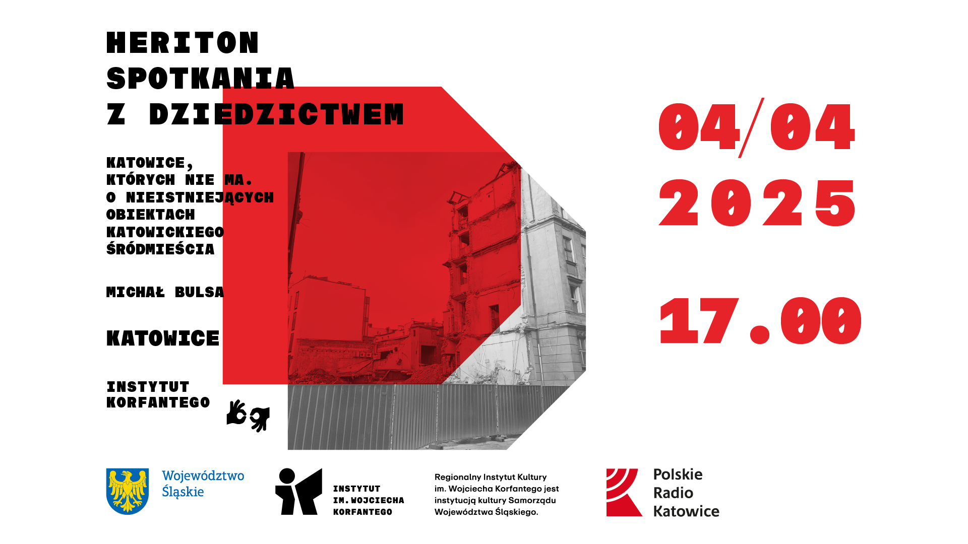 Grafika dotyczy wydarzenia Heriton z Michałem Bulsą