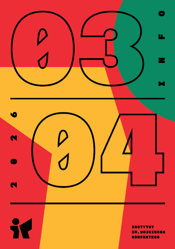 Kolorowa grafika stanowi okładkę do Informatora na marzec i kwiecień 2026