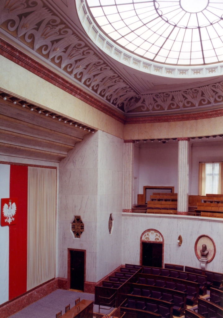 Sala sejmowa. Fot. A. Kuśmirek. Fotografia ze zbiorów Śląskiego Centrum Dziedzictwa Kulturowego w Katowicach