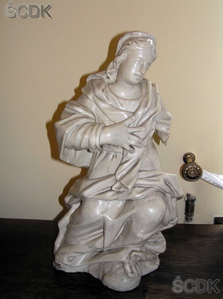 Figura świętej niewiasty z kościoła Śś. Jakuba i Filipa w Żorach