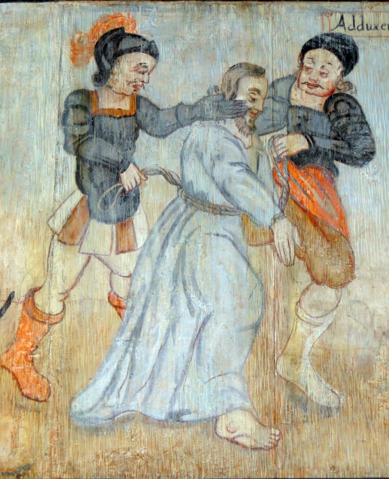 Fragment sceny - Jezus przed Annaszem