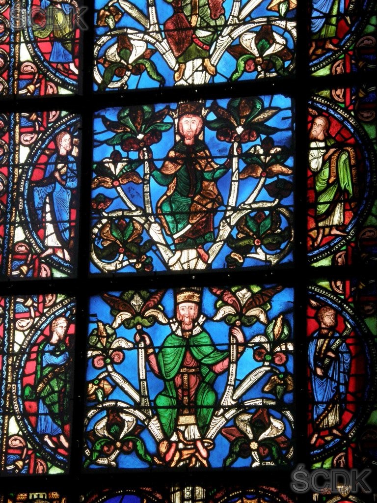 Witraż w kościele Saint-Denis