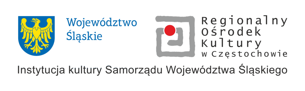 Logotypy "Województwa Śląskiego" oraz "Regionalnego Ośrodka Kultury w Częstochowie"