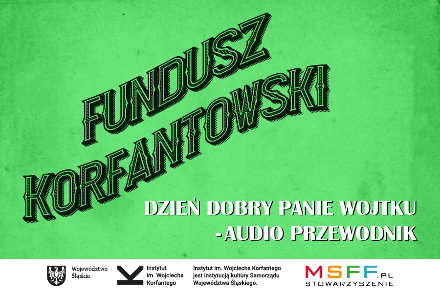 Grafika ilustracyjna projektu Dzień dobry Panie Wojtku – audio przewodnik