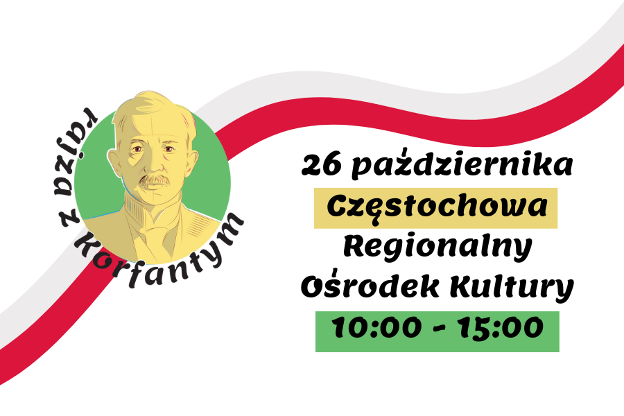 Rajza z Korfantym w Częstochowie. Rok 2022. Plansza informacyjna