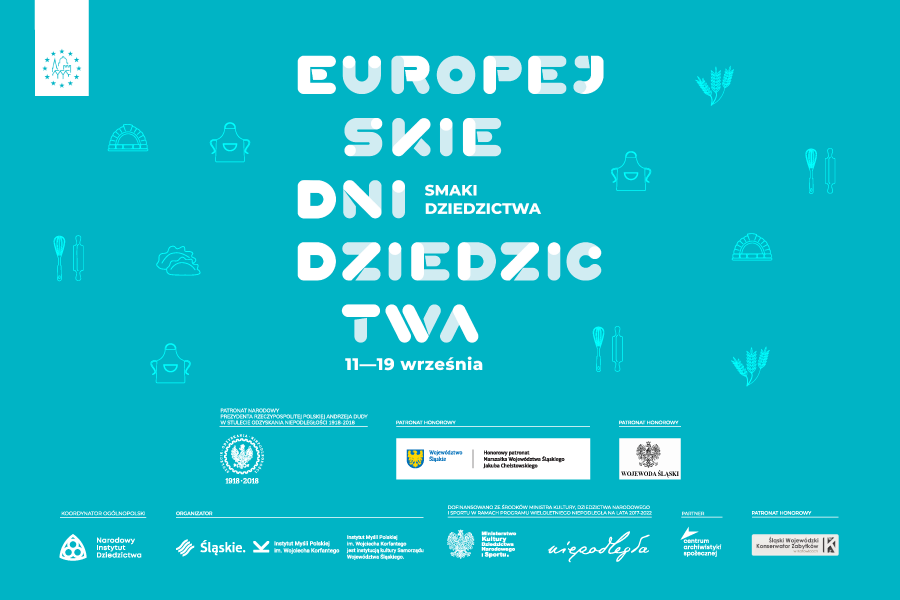 Plakat wydarzenia "Europejskie dni dziedzictwa"