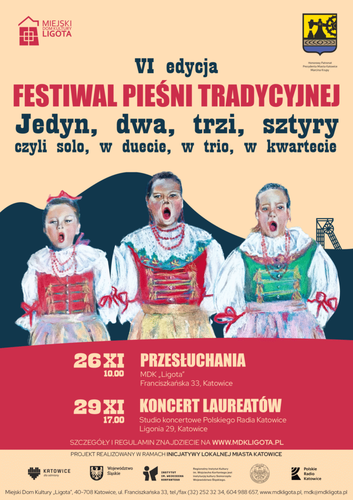 Plakat VI Festiwalu Pieśni Tradycyjnej