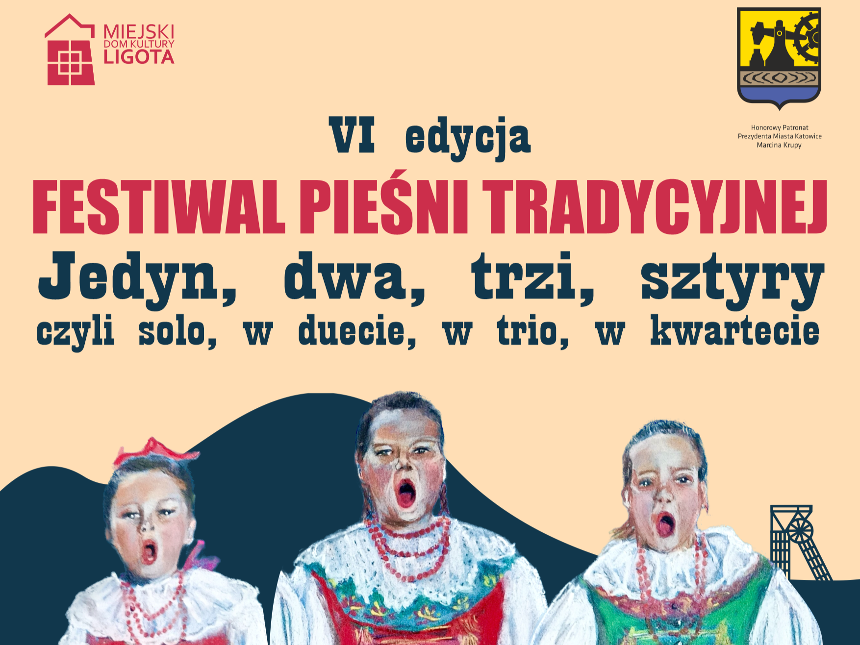 Baner dotyczący VI Festiwalu Pieśni Tradycyjnej