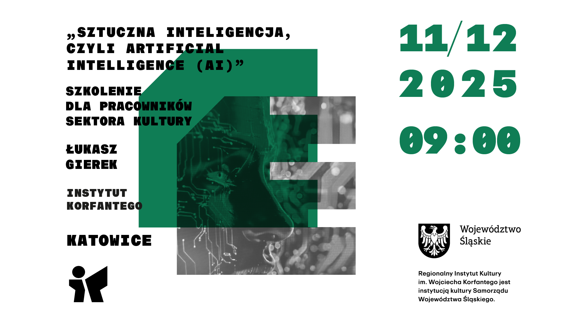 Szkolenie „Sztuczna inteligencja, czyli Artificial Intelligence (AI)” / grafika