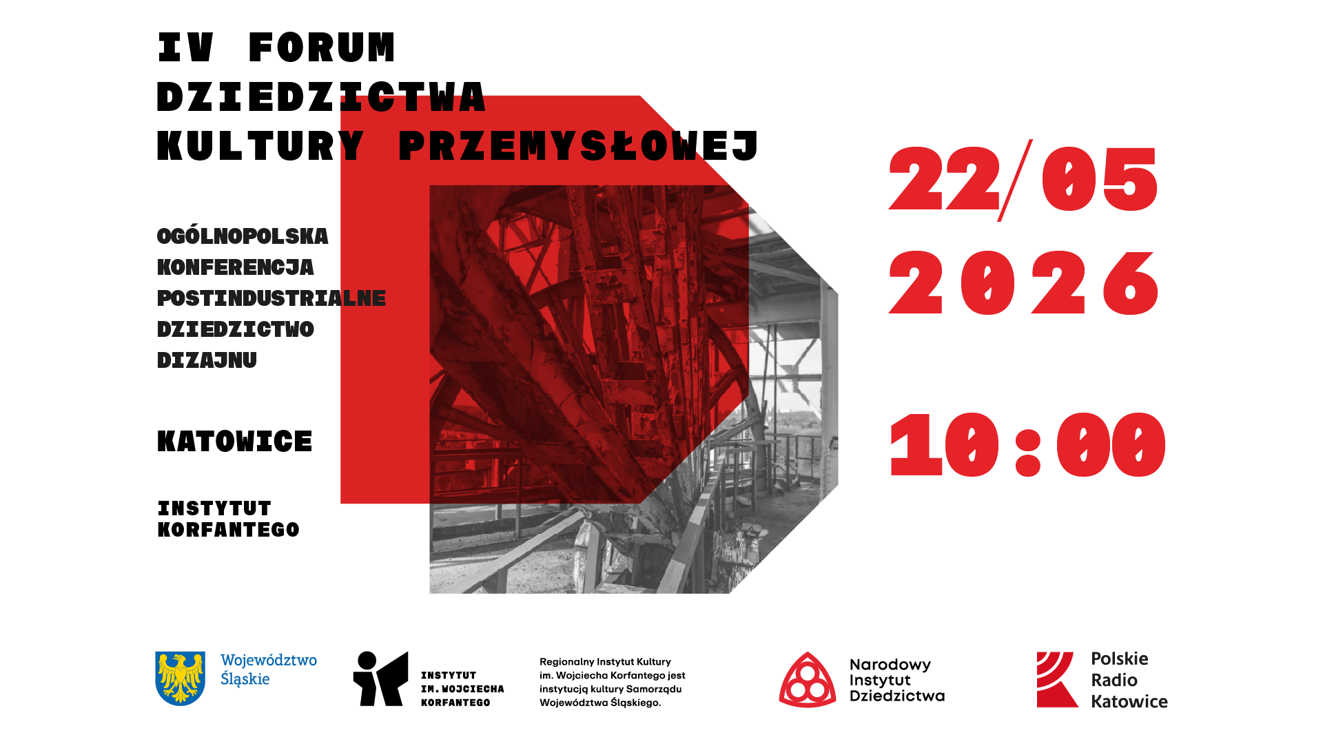 grafika informująca o IV Forum Dziedzictwa Kultury Przemysłowej